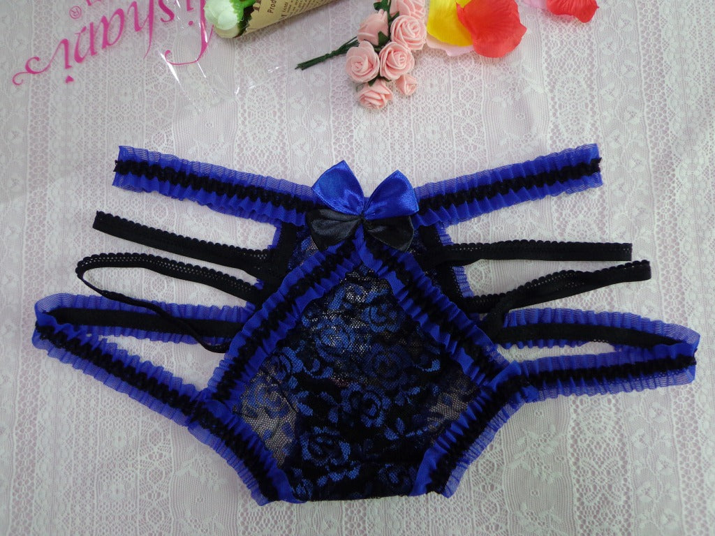Lace trim japanese korean briefs erotic panties erotic pants