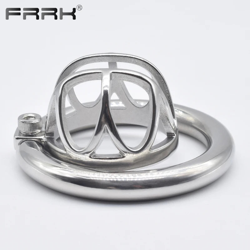 Compact Discreet Chastity Cage: Premium Mini Stainless Steel for Men