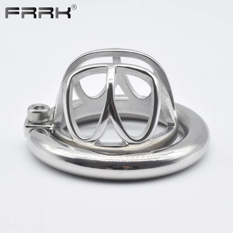Compact Discreet Chastity Cage: Premium Mini Stainless Steel for Men