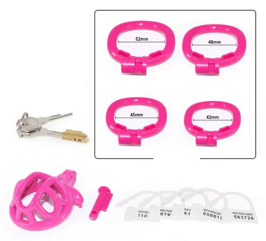 3D Printing Sissy Chastity Cage Super Small Pink Cockcage