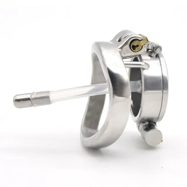 CX126 Double Lock Detachable Stainless Steel Chastity Cage