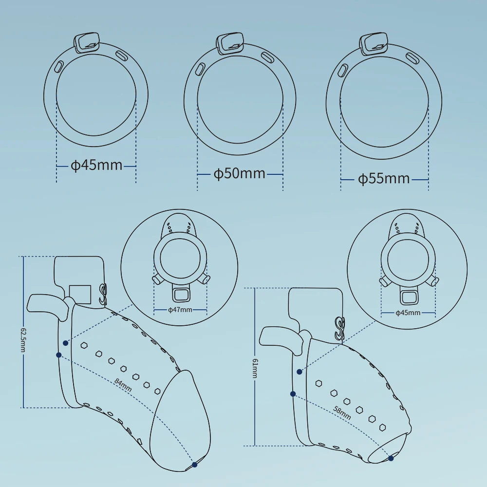 3D Printing Men Chastity Cage SM Abstinence Sex CB Chastity Lock Adult Penis Lock