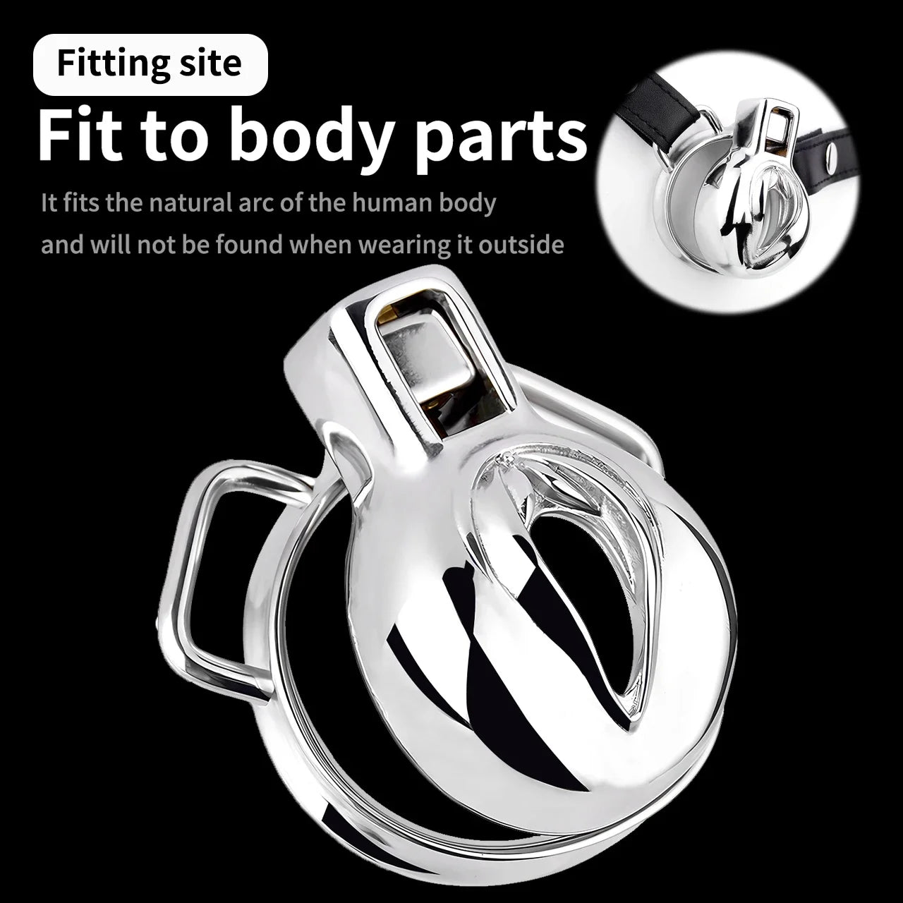 Metal Simulation Vagina Chastity Lock