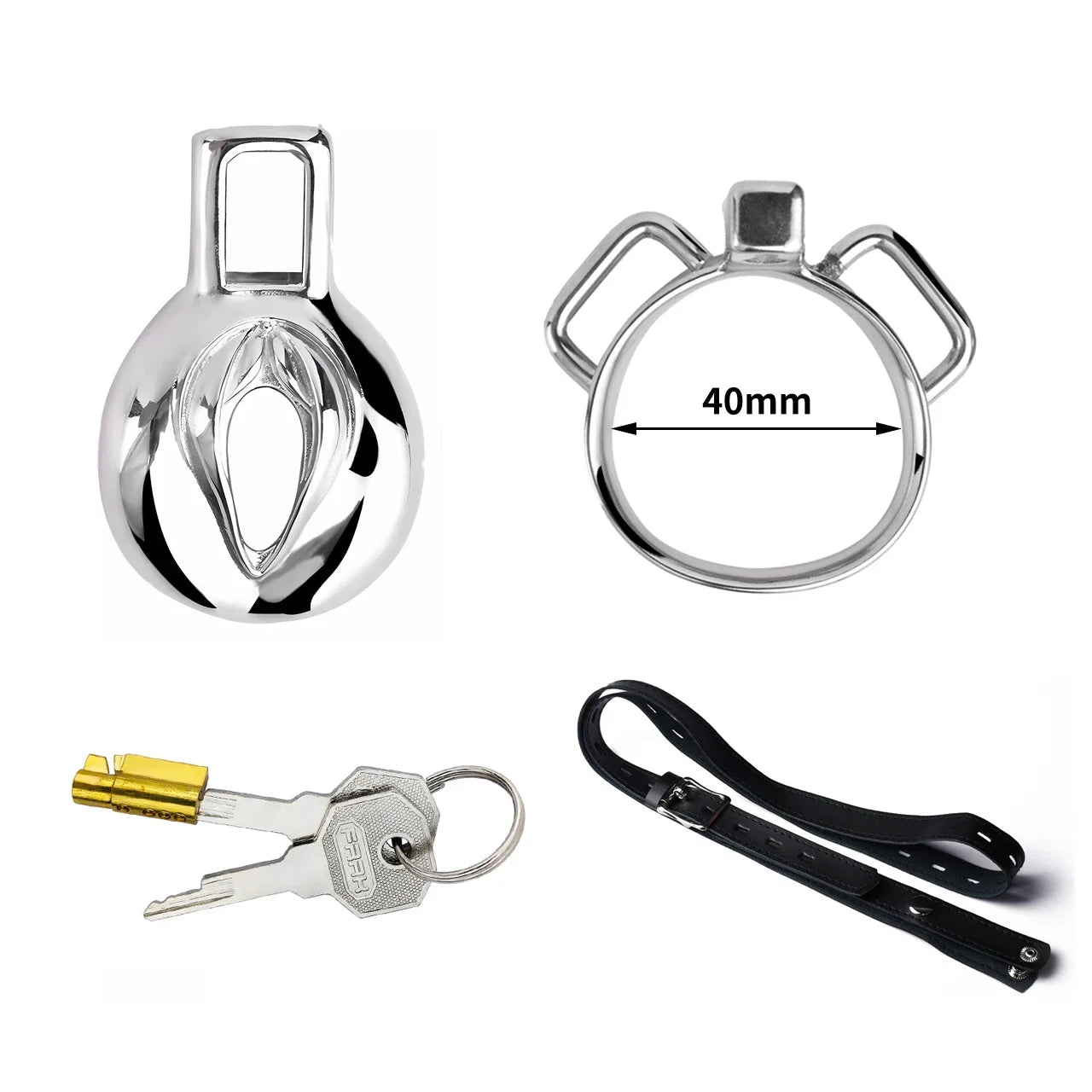 Metal Simulation Vagina Chastity Lock