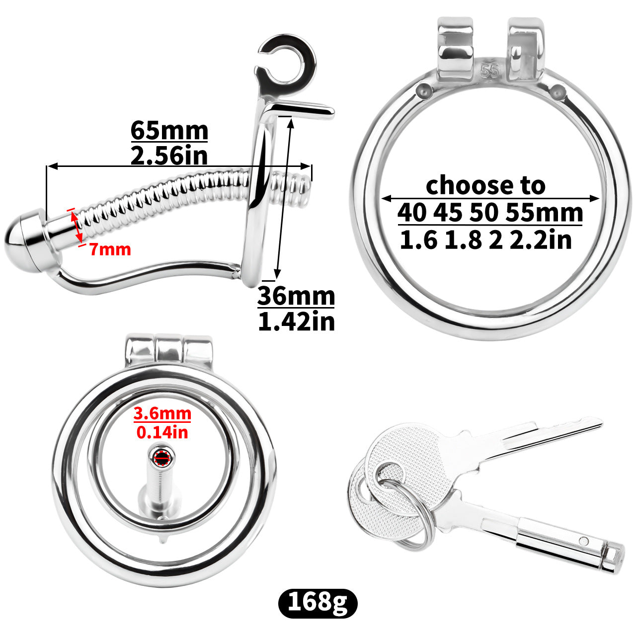 Metal stainless steel horse's eye stick anti-escape inverted chastity cage can urinate with urine blocking sex toys.