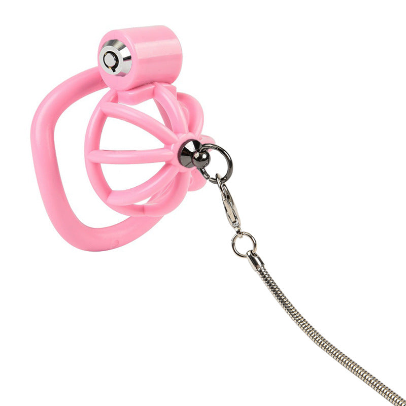 Male Small Penis Chastity Cage Set With 5 Size Padlock Cock Ring