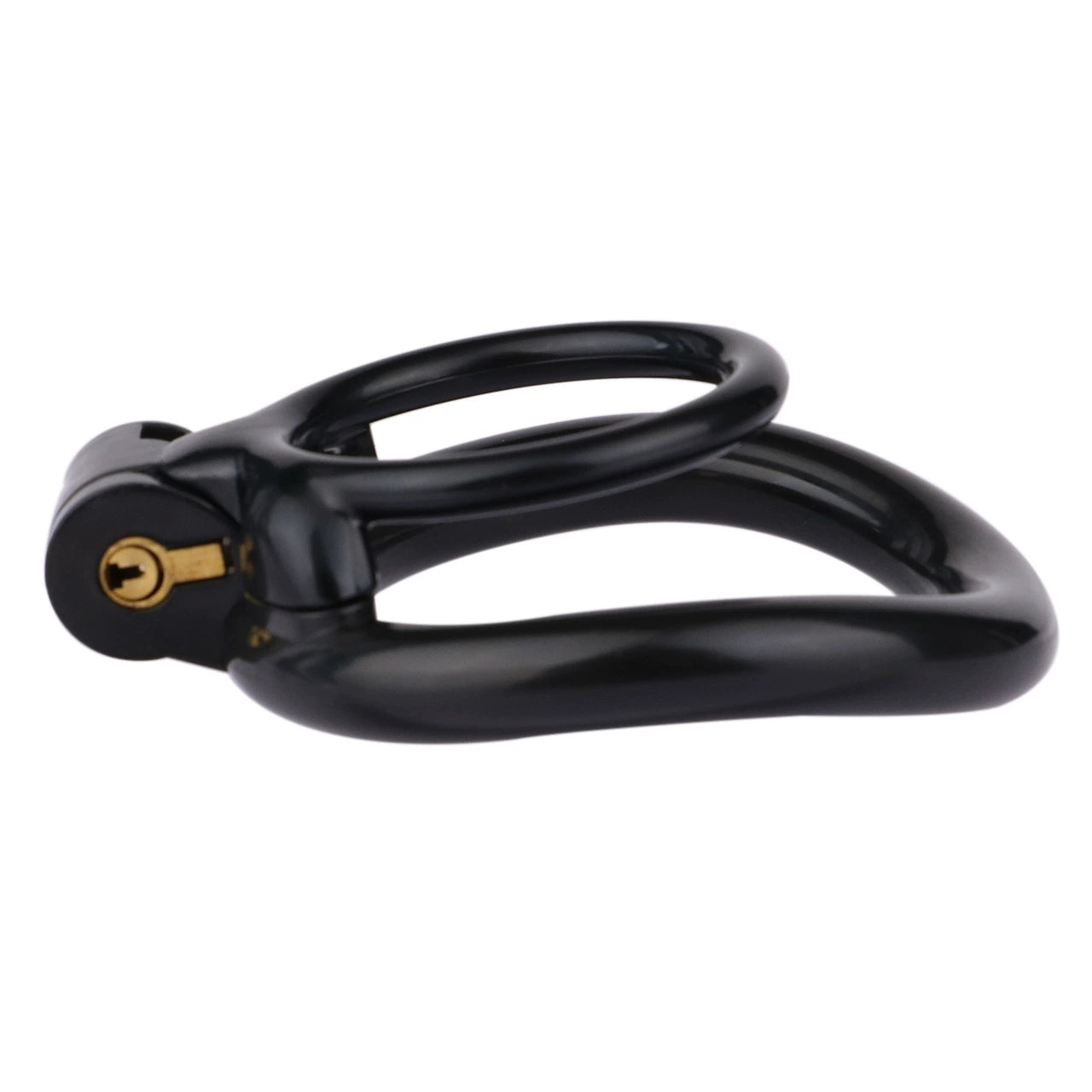 Resin Double Penis Ring Cock Lock Male Lightweight Chastity Cage