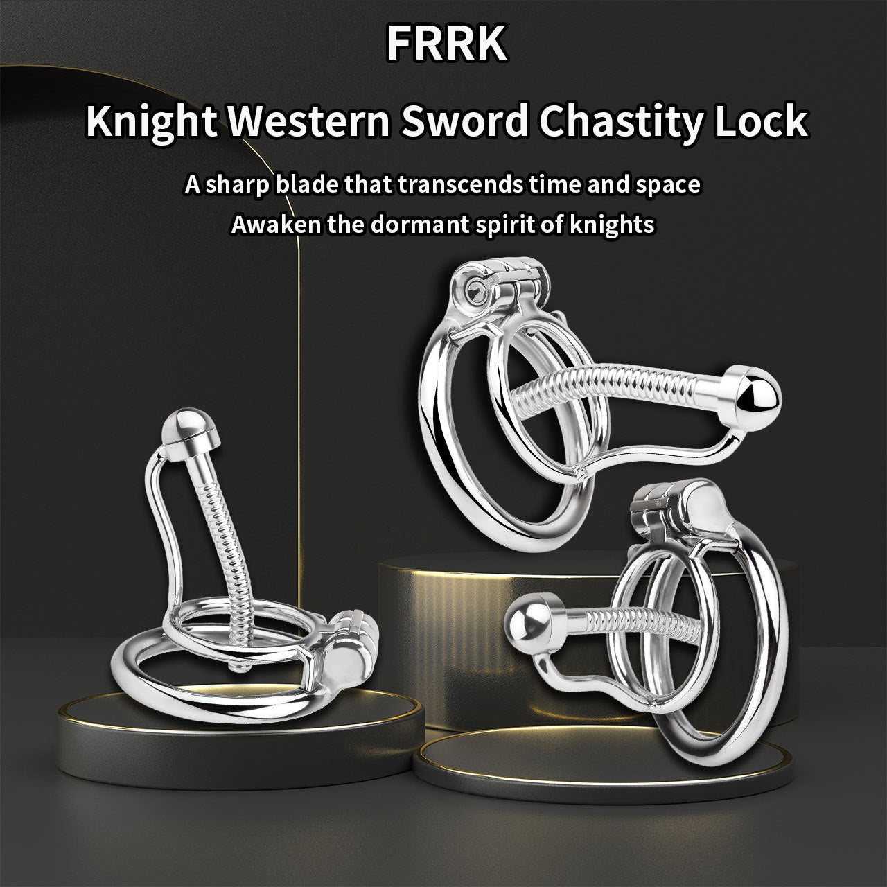 Metal stainless steel horse's eye stick anti-escape inverted chastity cage can urinate with urine blocking sex toys.