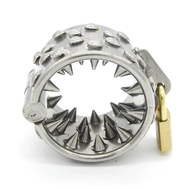 Prisoner genuine stainless steel large thorny ring pendant alternative sex toys