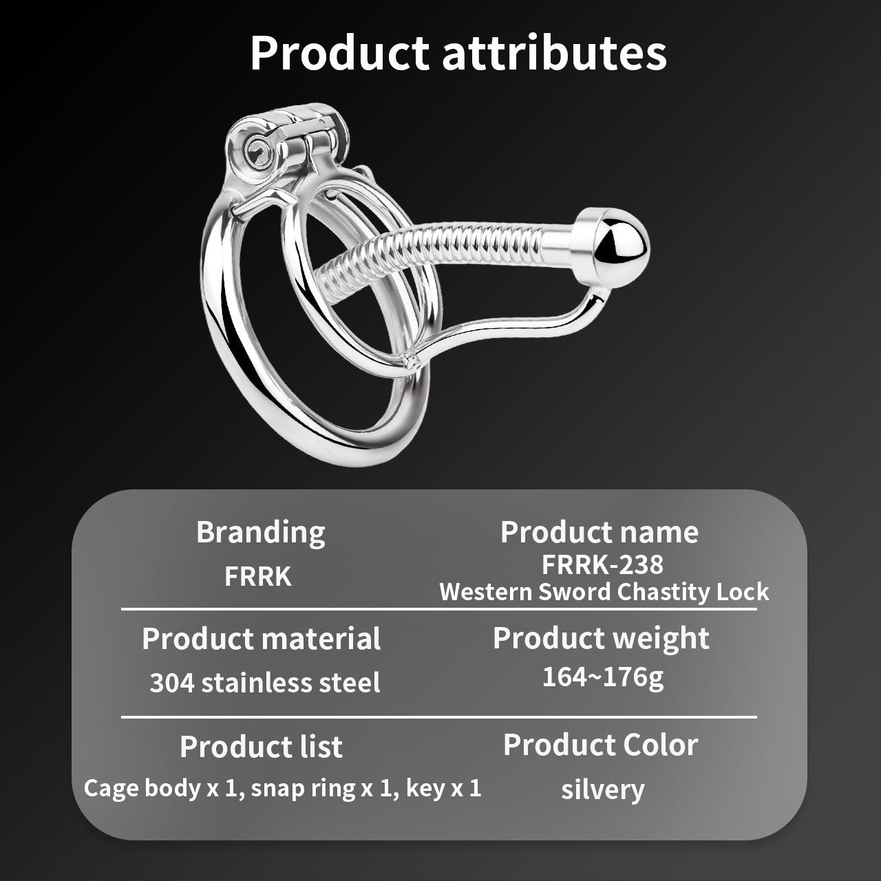 Metal stainless steel horse's eye stick anti-escape inverted chastity cage can urinate with urine blocking sex toys.