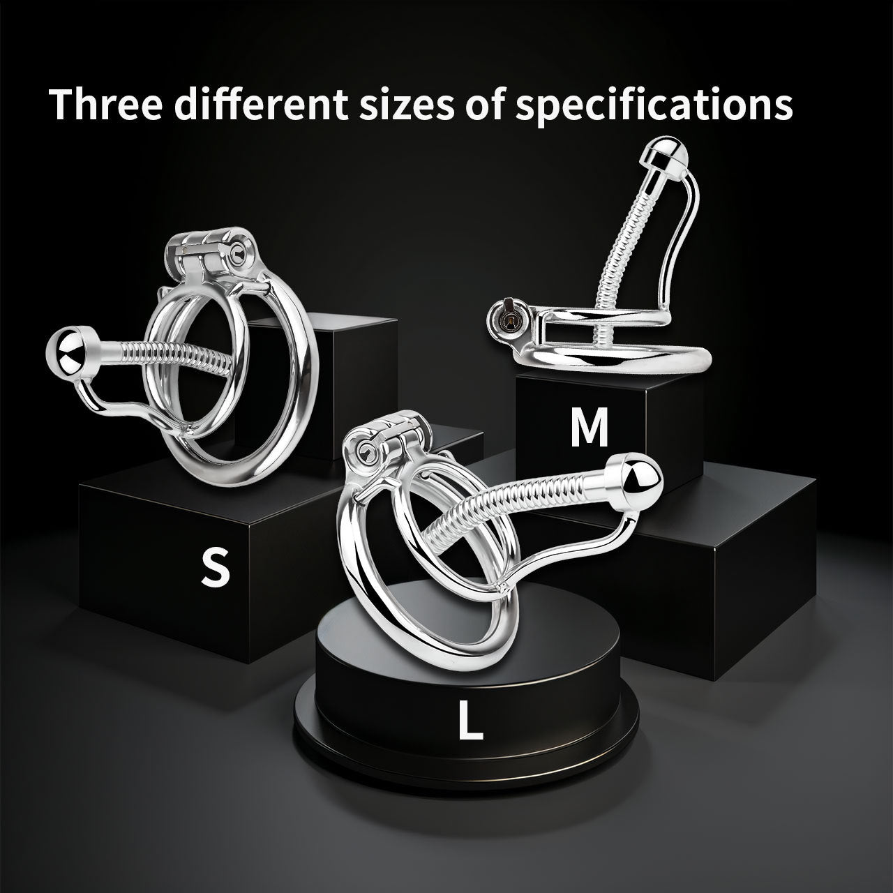 Metal stainless steel horse's eye stick anti-escape inverted chastity cage can urinate with urine blocking sex toys.