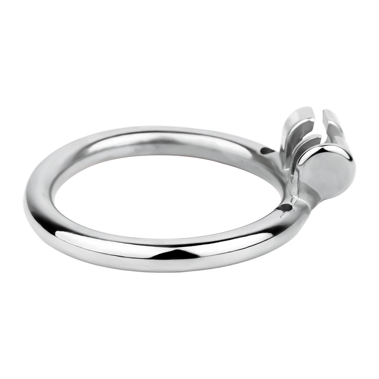 Metal stainless steel horse's eye stick anti-escape inverted chastity cage can urinate with urine blocking sex toys.