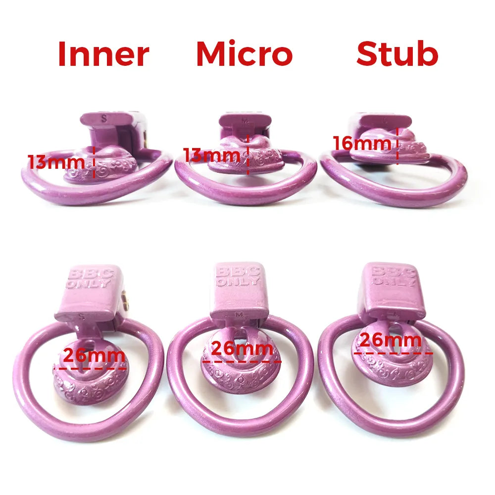 Super Small Vagina Chastity Cage with 4 Rings
