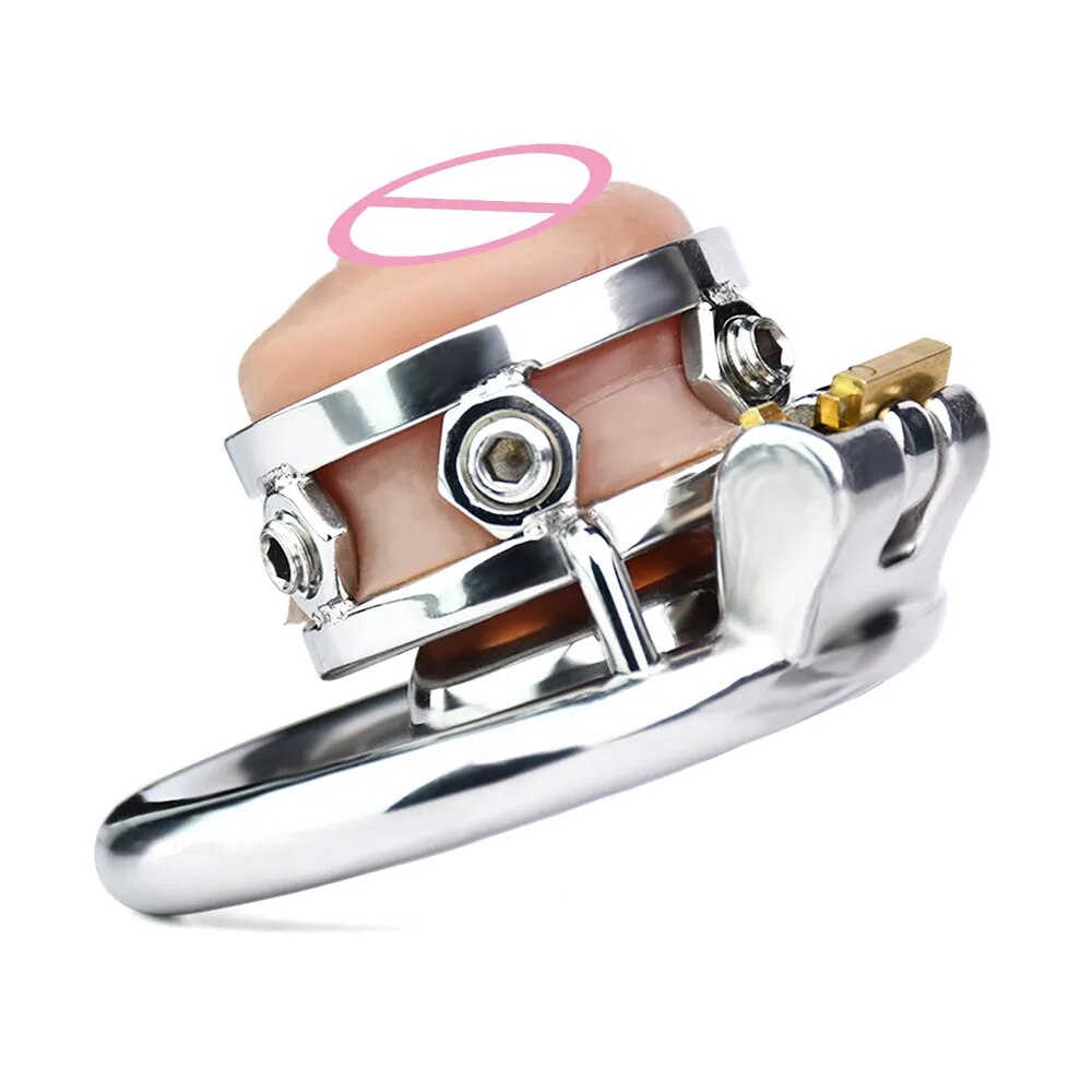 Spiked Chastity Cage with Detachable Clitoris Shape Urethral Plug