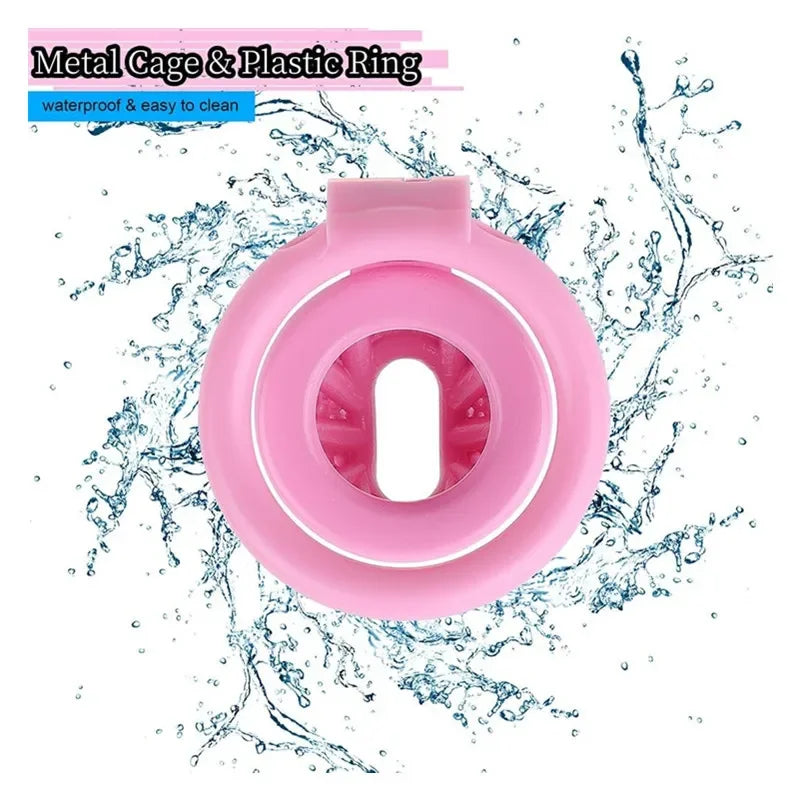 pink chastity cage
