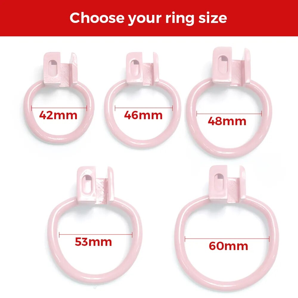 Small Pink Rabbit Chastity Cage For Sissy
