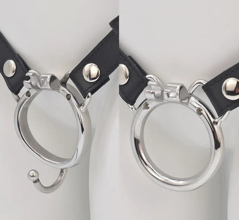 Spiked Chastity Cage with Detachable Clitoris Shape Urethral Plug