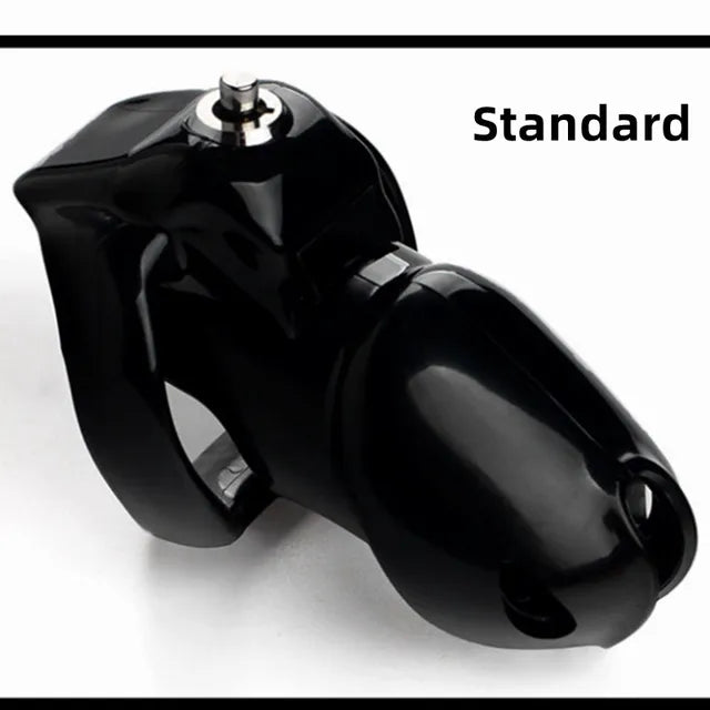 Black HT-V5 Chastity Lock Padlock Resin Chastity Device Set Chastity Urethral Lock Cock Cage Penis Ring Sex Toys