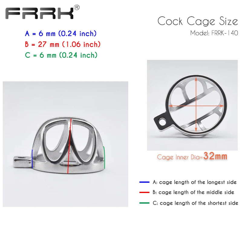Compact Discreet Chastity Cage: Premium Mini Stainless Steel for Men