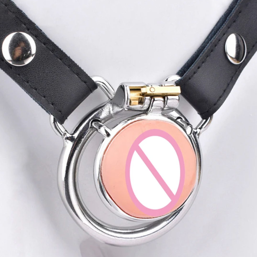 Spiked Chastity Cage with Detachable Clitoris Shape Urethral Plug