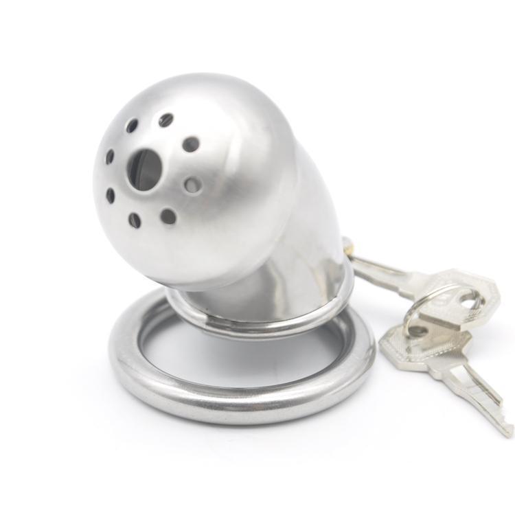 CX021 Metal Chastity Device 1.77 inches and 2.36 inches long
