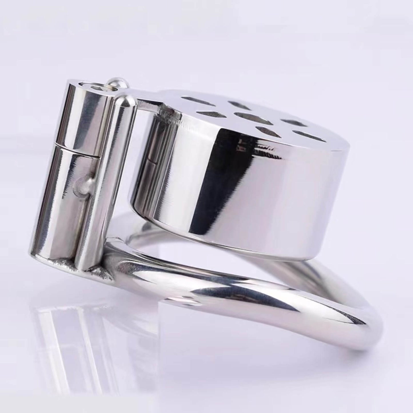 Stainless Steel Chastity Cage with Urethral Plug and Discreet Packaging