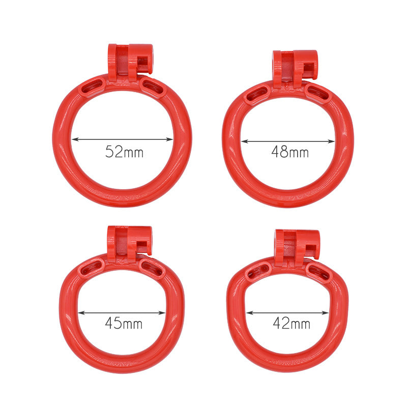 35mm Chastity Cage for Male Chastity Device Lightweight Shiny Smooth Plastic Penis Rings