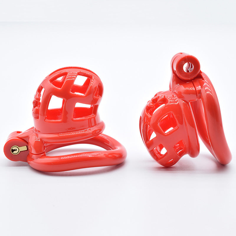 35mm Chastity Cage for Male Chastity Device Lightweight Shiny Smooth Plastic Penis Rings