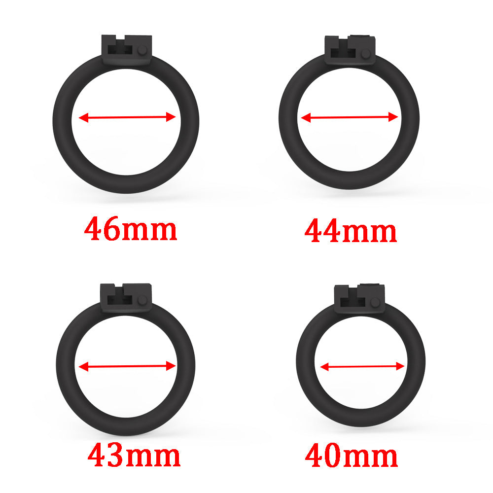 3D Print Small Chastity Device Chastity Cage with 4 rings