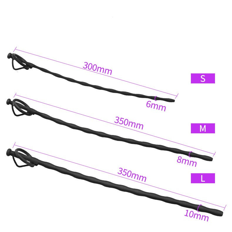 3PCS Urethral Sound Beads Hollow Urethral Plug Probe Tube Urinary Dilator Urethra Masturbation Rod