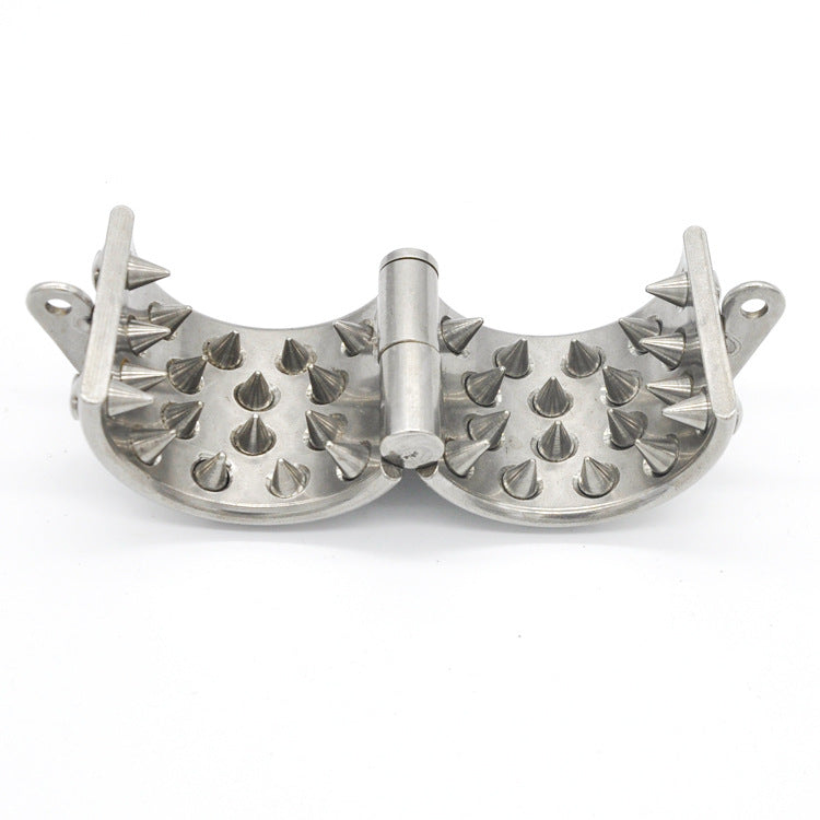 4 Row Spiked Cock Ring Male Chastity Device for Male Penis Exercise