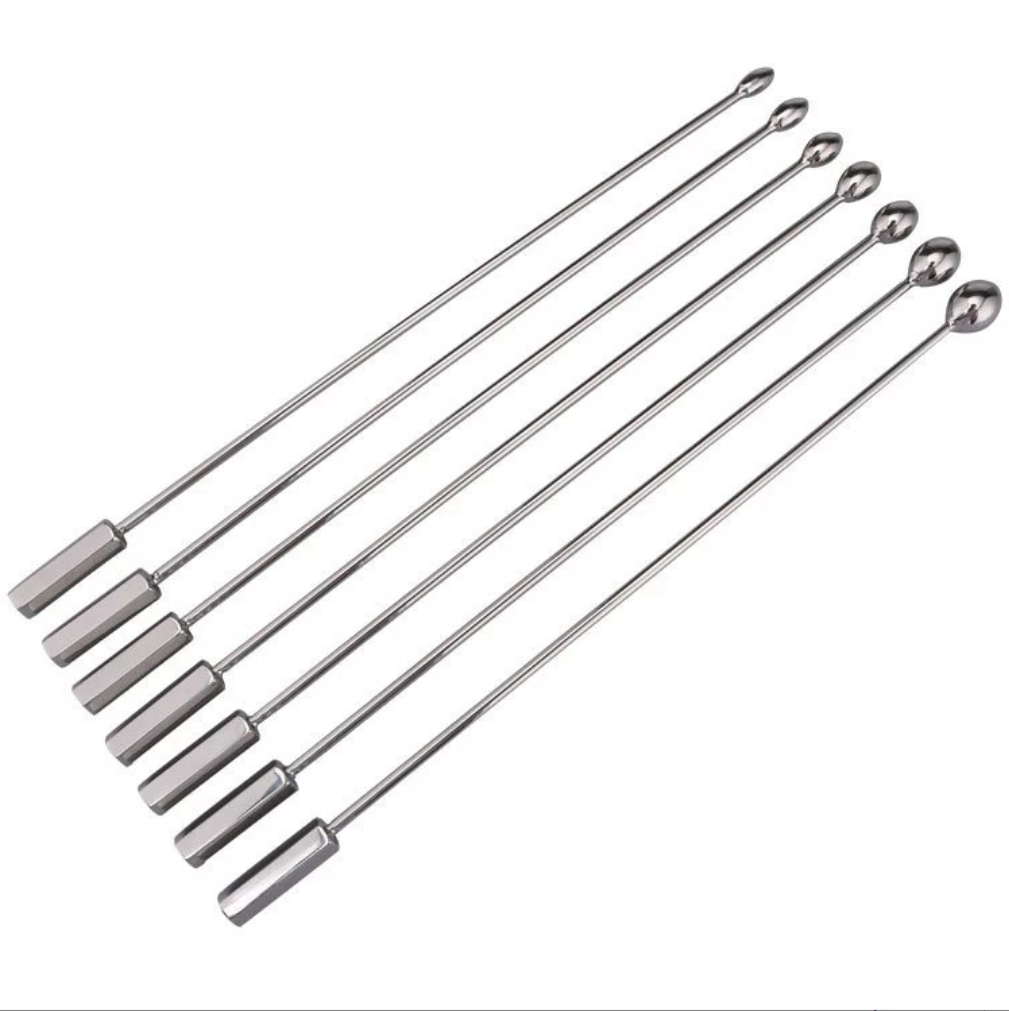 7PCS Urethral Sound Beaded Tip Urethral Plug Beginners Kit Set Urinary Dilator Prostate Stimulation