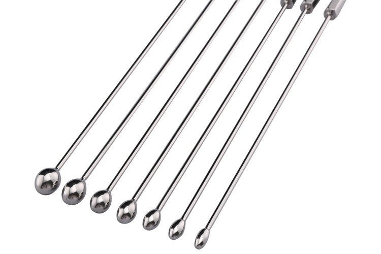 7PCS Urethral Sound Beaded Tip Urethral Plug Beginners Kit Set Urinary Dilator Prostate Stimulation