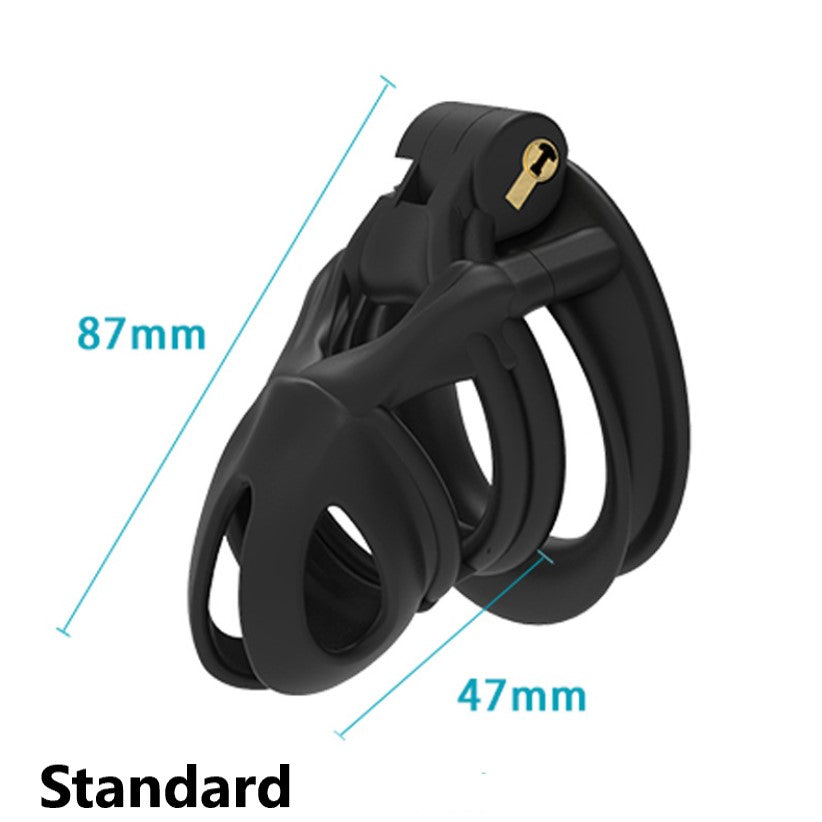 Arc Cobra Chastity Cage Chastity Device with 4 Rings