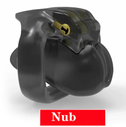 HT-V4 Chastity Device Locked Cage Male Cock Cage Sex Toy 5 Rings