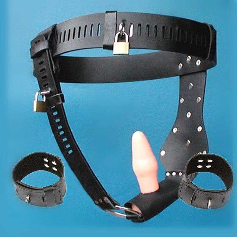 Adjustable PU Leather Female Chastity Belt