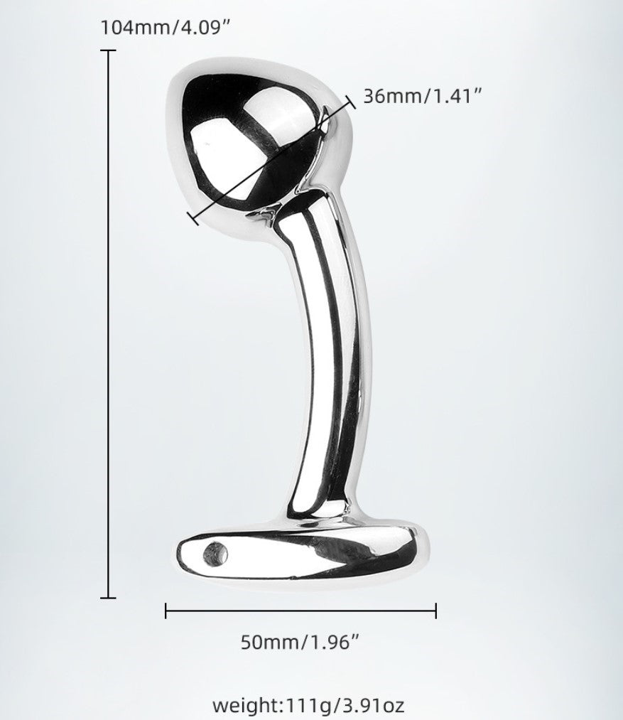 Stainless Steel Bend Anal Butt Plugs