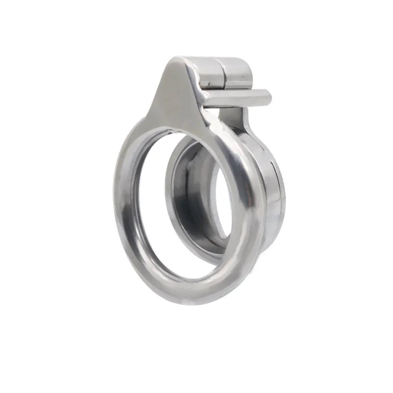 Stainless Steel Flat Chastity Cage - Secure Restraint 9-18mm Length