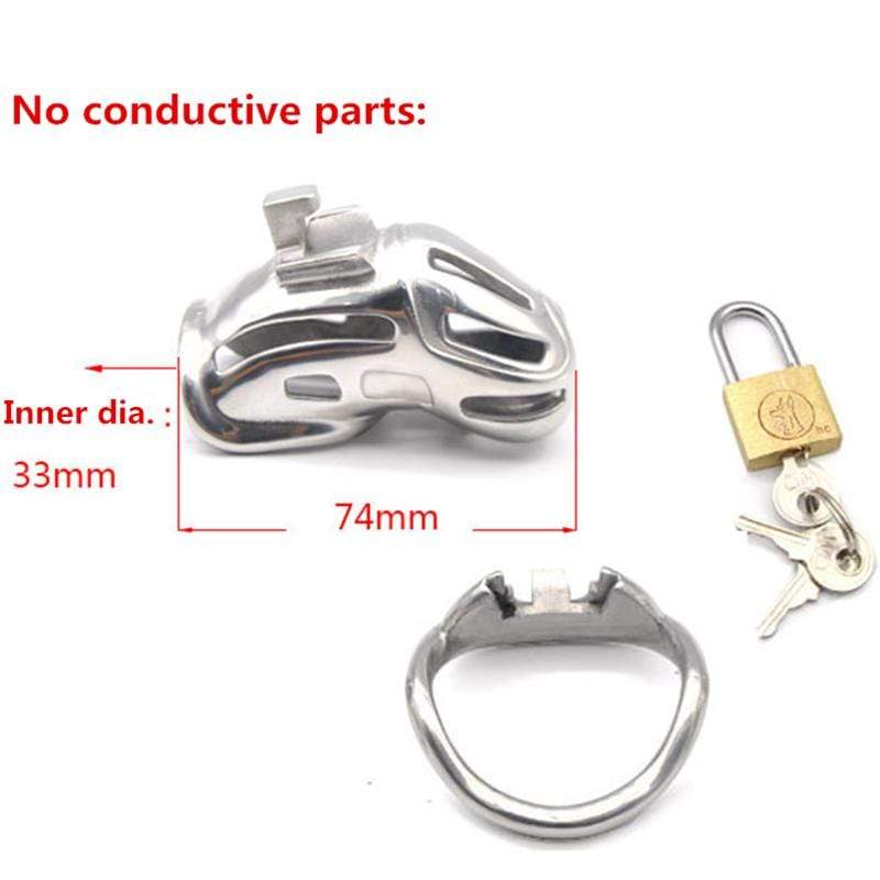 CX085 Metal Chastity Cock Cage 2.91 inches long