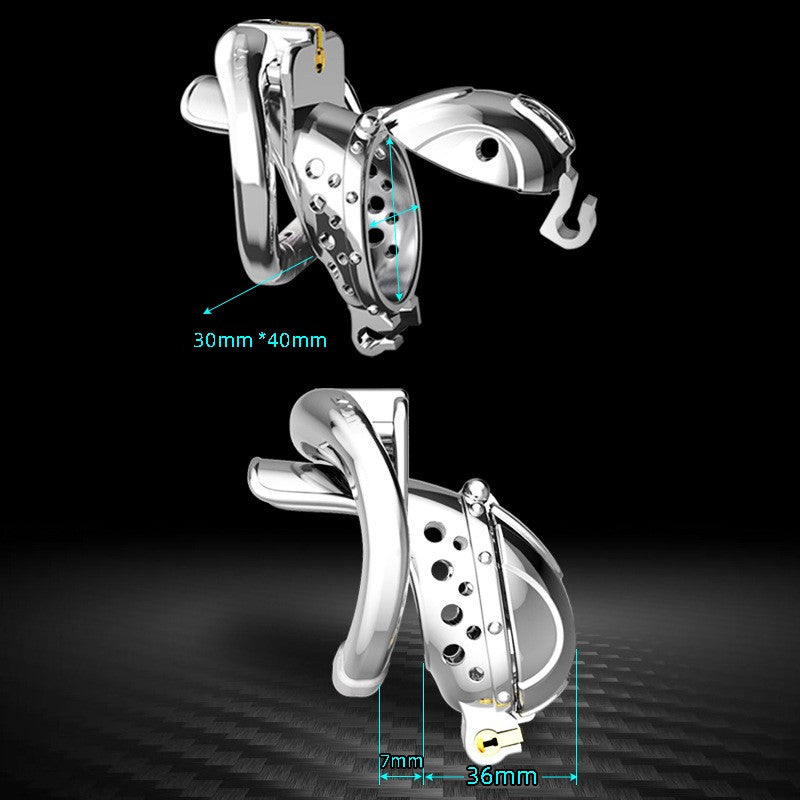 CX124 Stainless Steel Detachable Chastity Cage Cock Cage