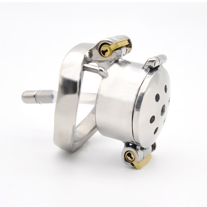 CX126 Double Lock Detachable Stainless Steel Chastity Cage