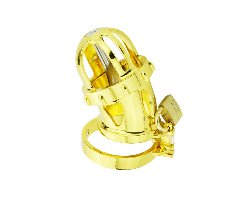 CX134 Gold Chastity Cage 2.75 Inches Long