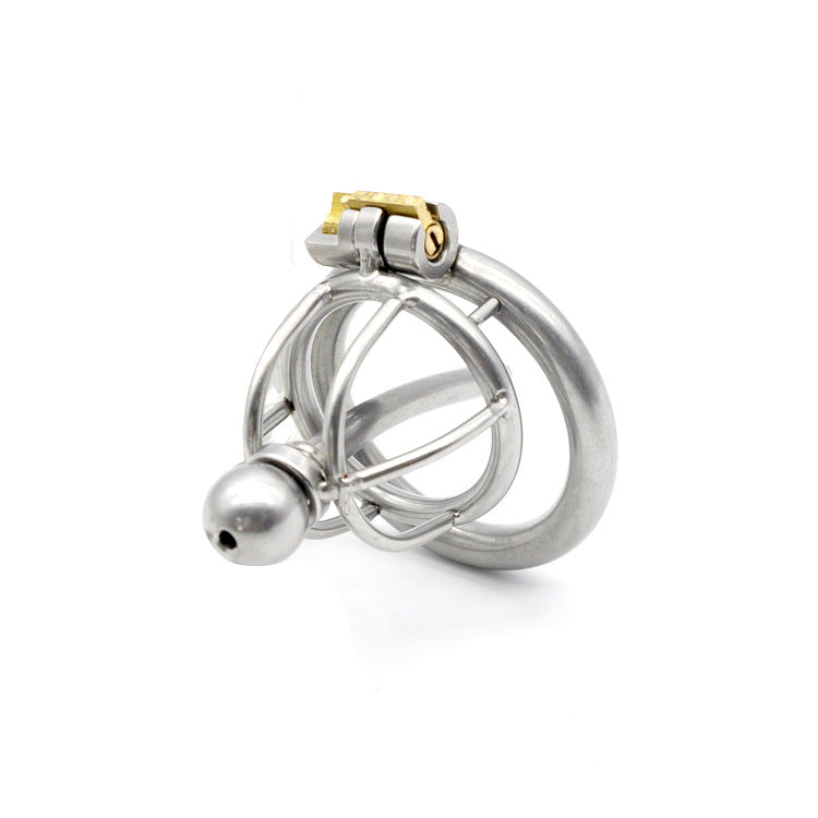 CX142 Stainless Steel Chastity Device with Metal Catheter