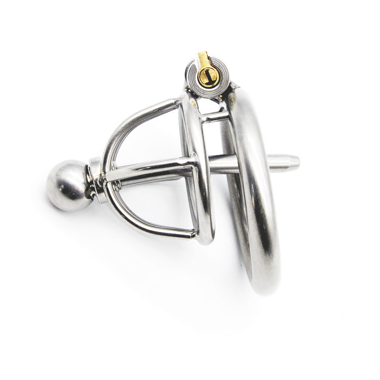 CX142 Stainless Steel Chastity Device with Metal Catheter