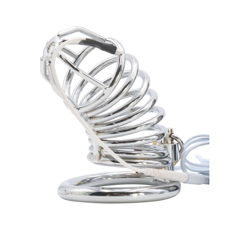 CX143 Electric Shock Anal Plug Chastity Lock Set