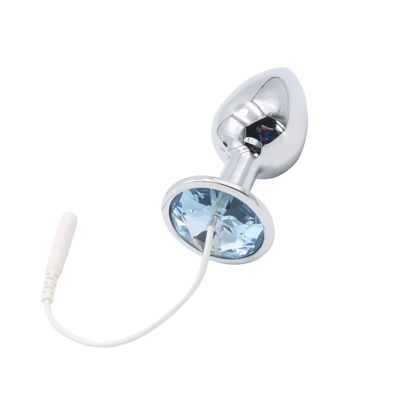 CX143 Electric Shock Anal Plug Chastity Lock Set