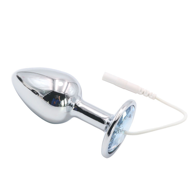 CX143 Electric Shock Anal Plug Chastity Lock Set