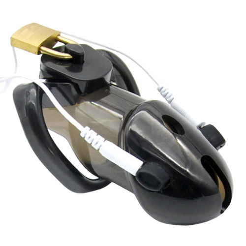 EC004 Electric Plastic Chastity Cage