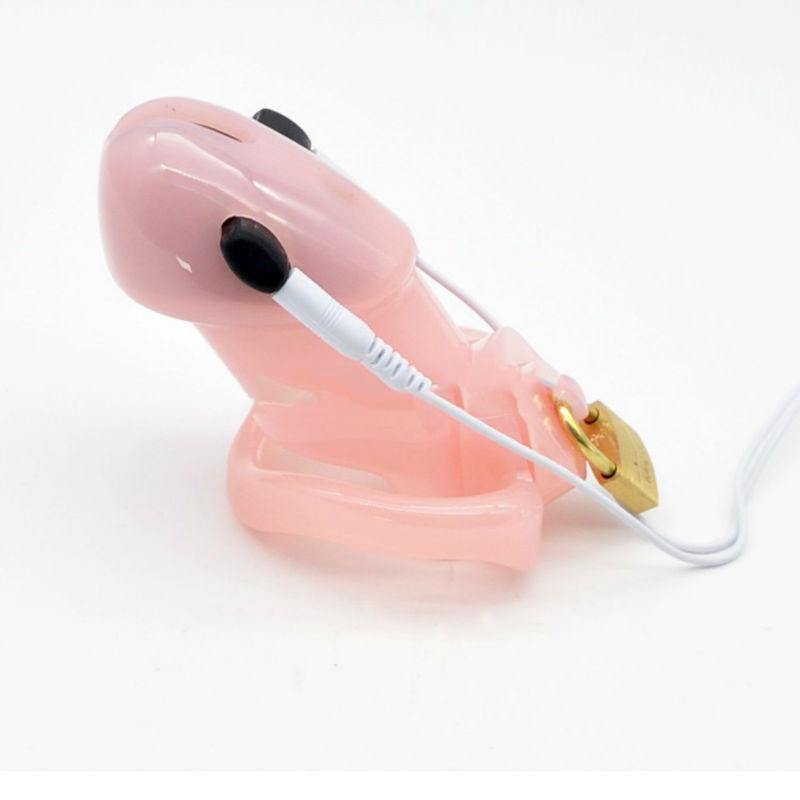 EC004 Electric Plastic Chastity Cage