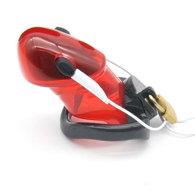 EC004 Electric Plastic Chastity Cage